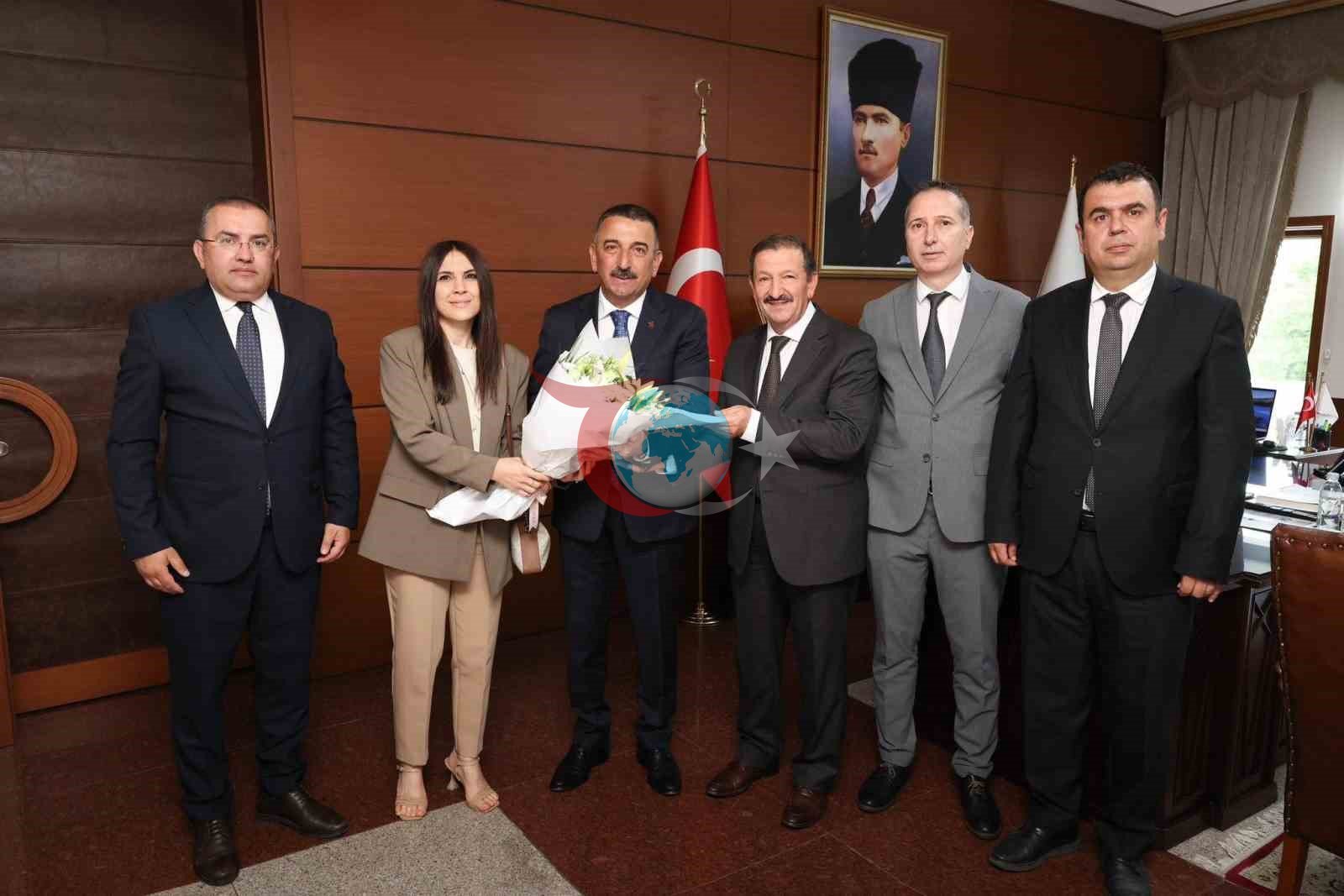 Vali Hacıbektaşoğlu Çevre Haftası heyetini ağırladı