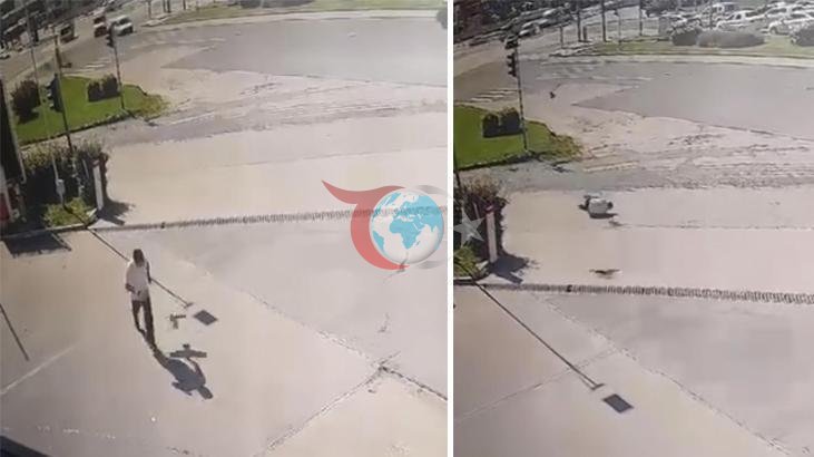 Elazığ'da Karganın Saldırısına Uğrayan Vatandaşın Kaçışı Kamerada