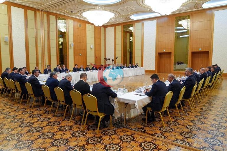 Cumhurbaşkanı Yardımcısı Yılmaz, Aşkabatta Türk İş Dünyası Buluşması programına katıldı