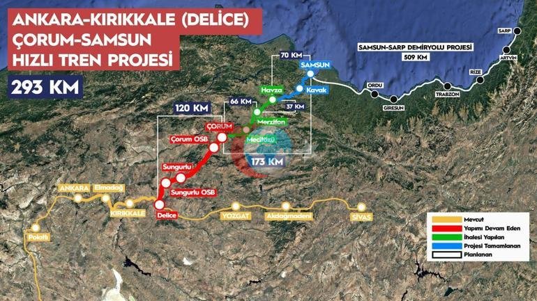 Bakan Uraloğlu: Ankara-Samsun arası 2,5 saate düşecek