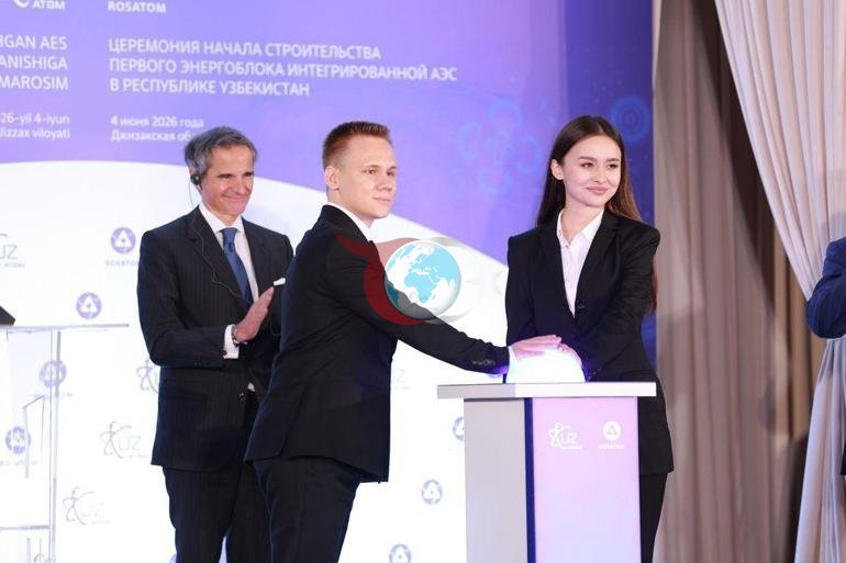 Özbekistan’ın Cizzak bölgesinde hayata geçirilen nükleer güç santralinin inşası başladı
