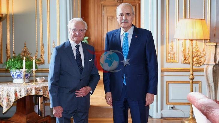 TBMM Başkanı Kurtulmuş İsveç Kralı Gustaf'la Görüştü