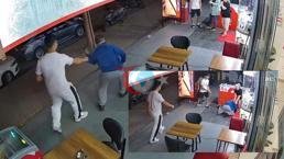 Yer: Esenyurt! Kadın esnafa bıçak çekti, üzerine yürüdüğü sırada yere kapaklandı