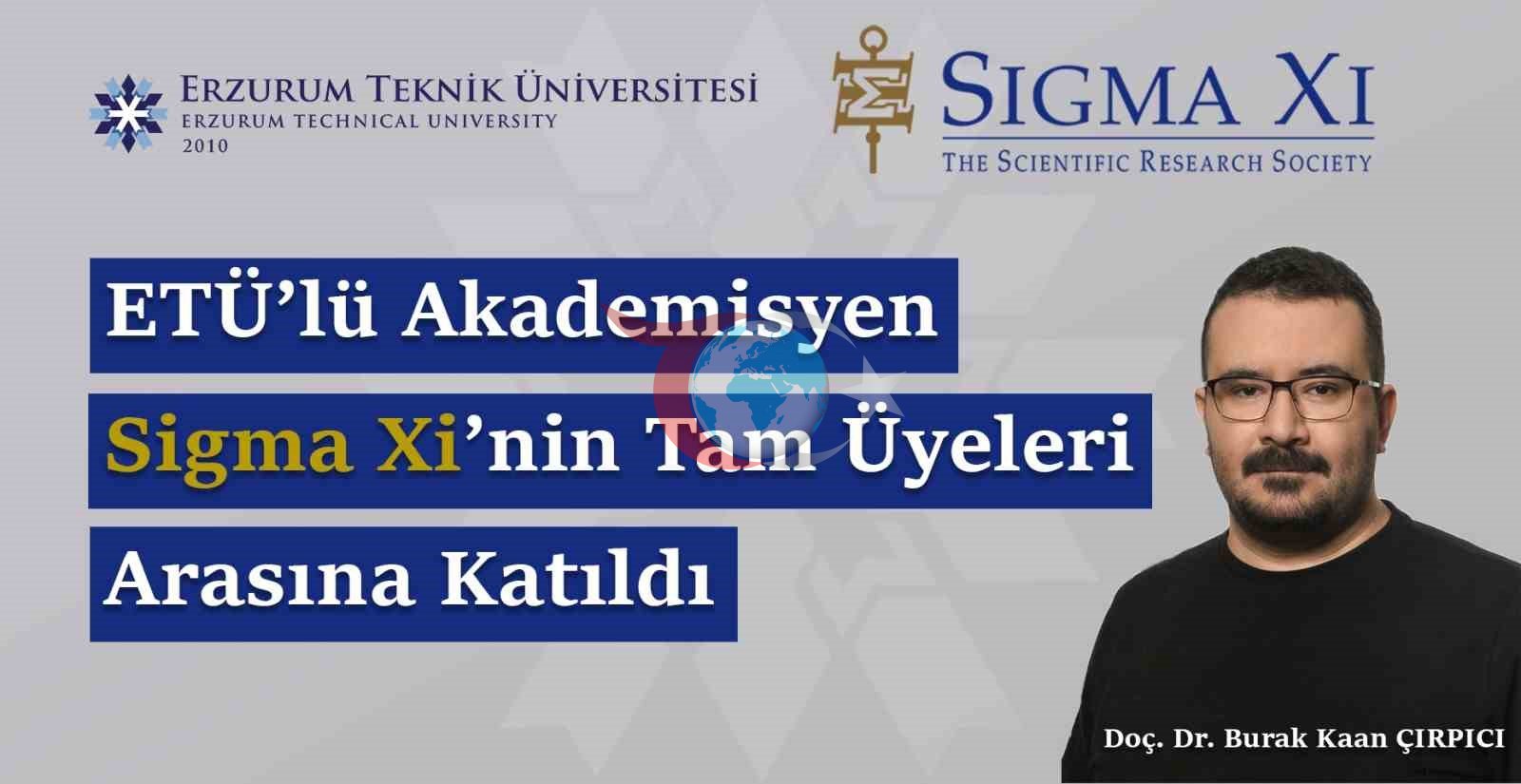 ETÜ'den Doç. Dr. Çırpıcı, Sigma Xi Üyeleri Arasına Katıldı