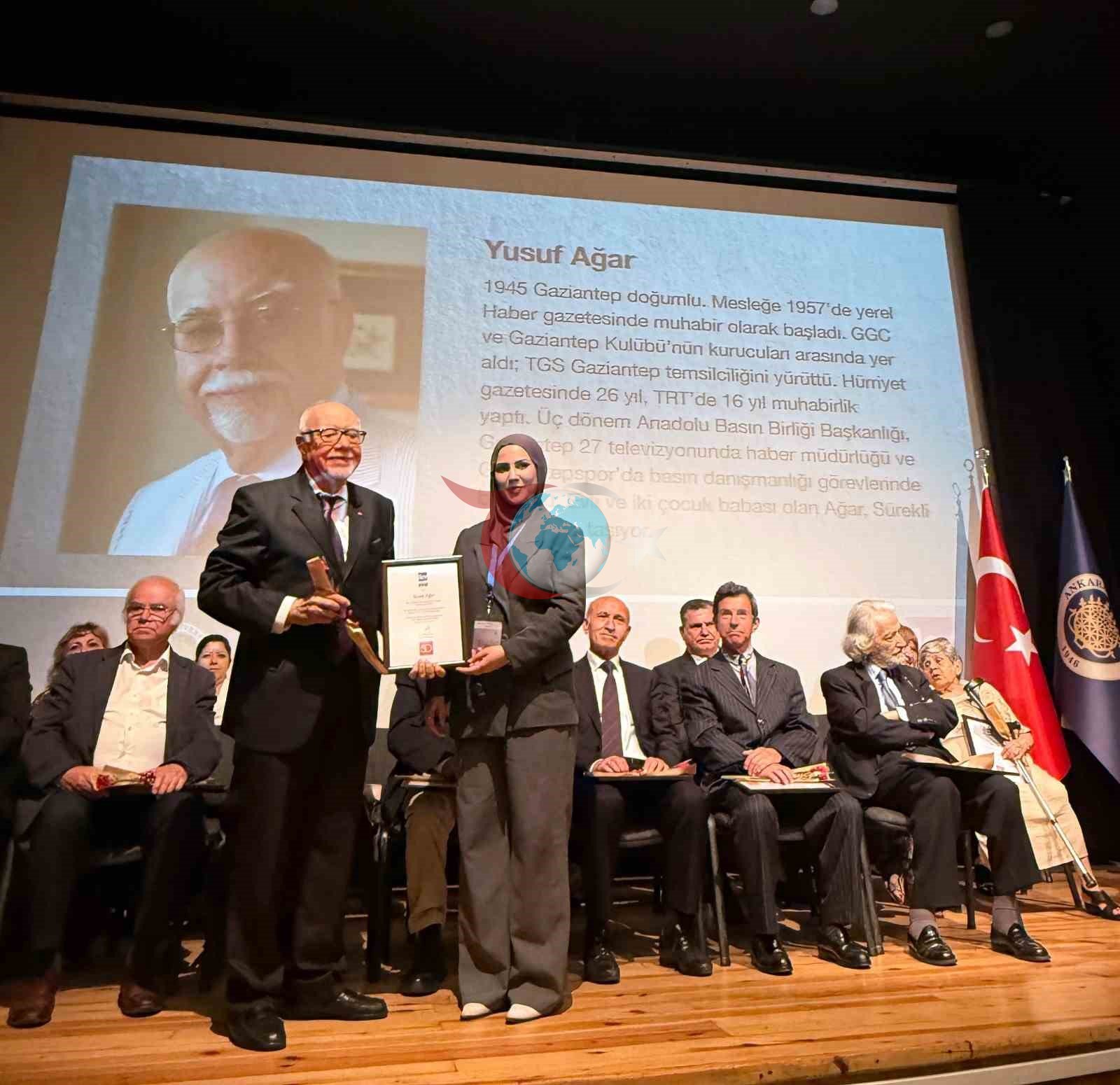 Usta Gazeteci Yusuf Ağar'a 50 Yıl Onur Ödülü Verildi