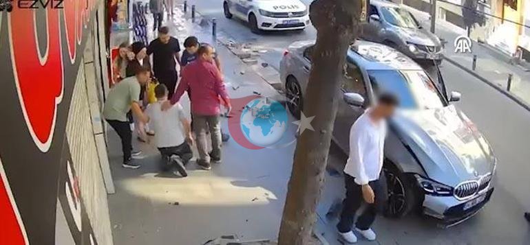Qəza vurdu, onu 2 metr havaya tulladı; yaralanana deyil, ziyana baxdı. Sürücünün davranışı sinifdən vaz keçdi=