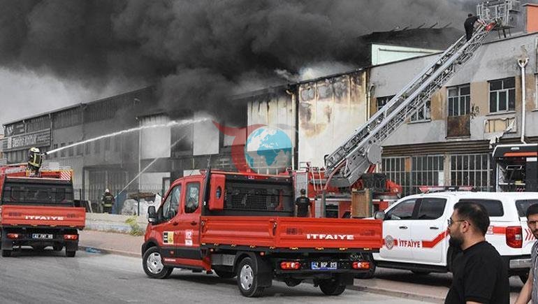 Konyadaki fabrika yangınında acı haber 1 itfaiye personeli şehit oldu