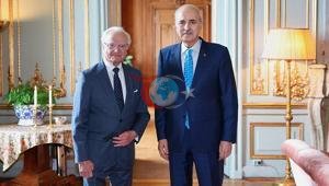 TBMM Başkanı Kurtulmuş, İsveç Kralı Gustaf tarafından kabul edildi
