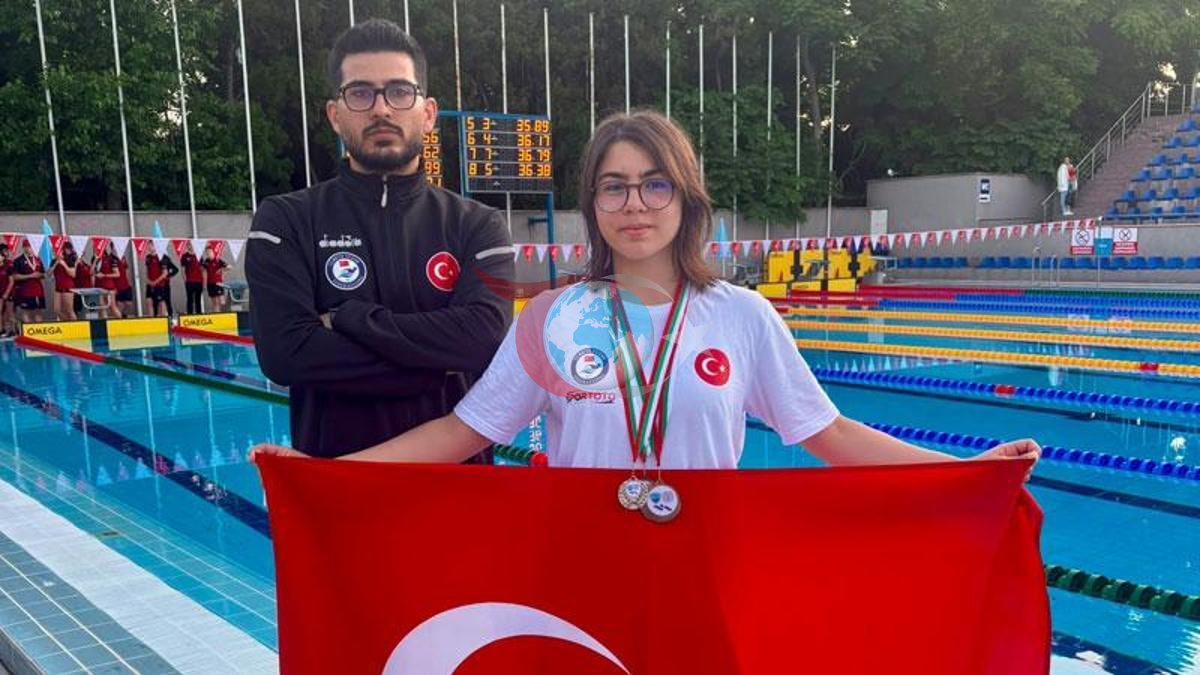 Muğlalı Yüzücü Defne Avrupa'da Tarih Yazdı
