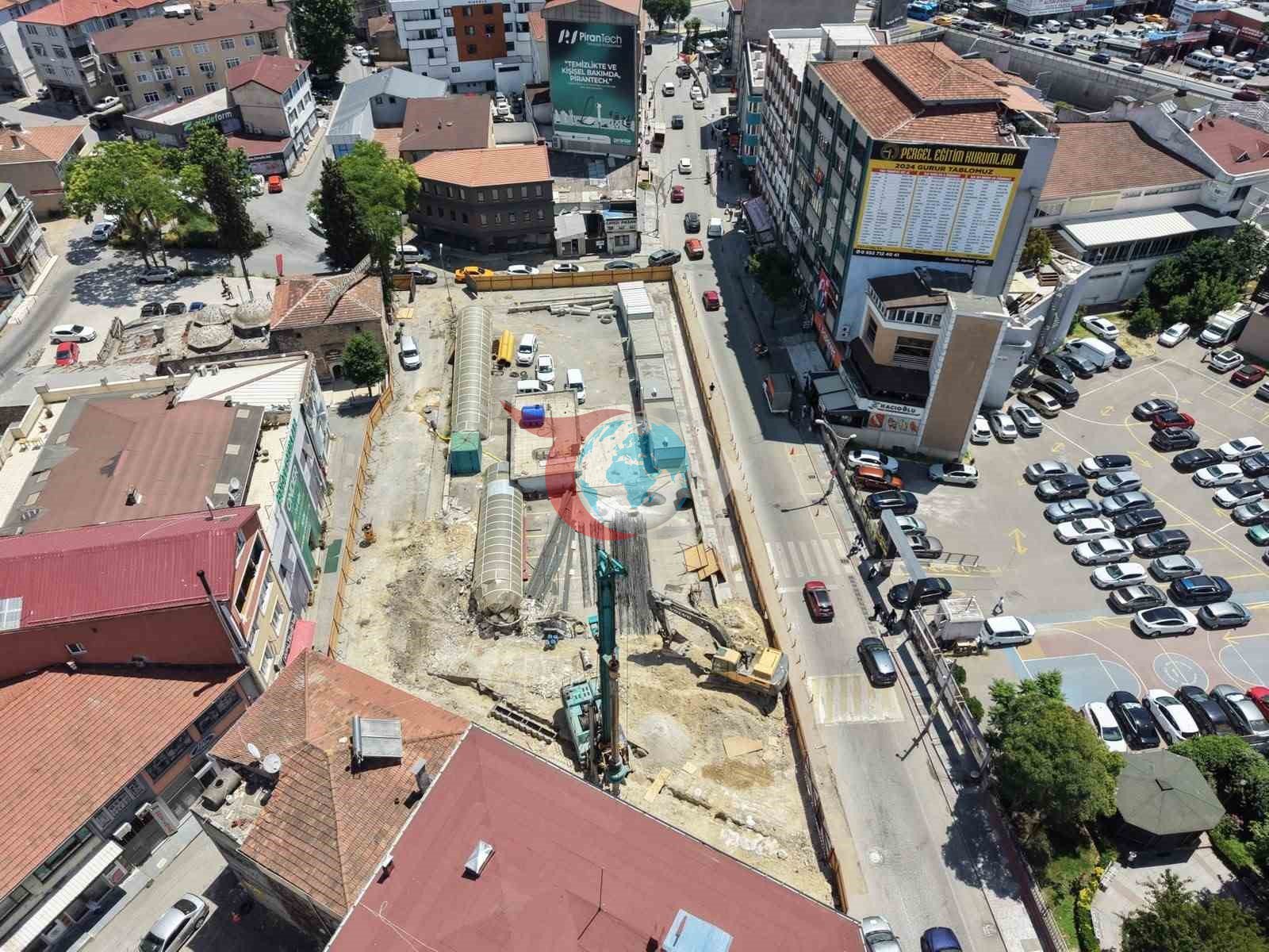 Gebze'de Tarihi Hamamı Ortaya Çıkaran Modern Otopark Projesi