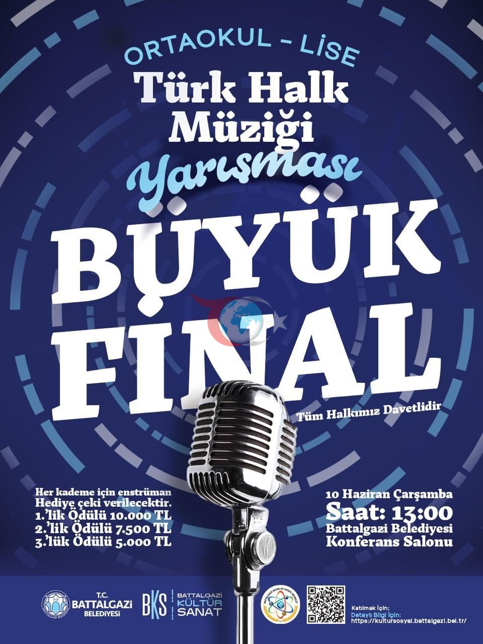 Battalgazi'de Gençler Türk Halk Müziği Yarışması Finalinde Buluşuyor