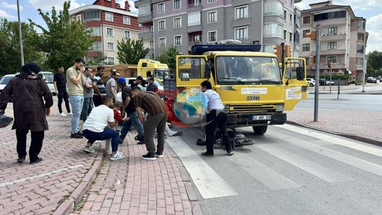 Konyada dehşet anları Kamyonetin altında kaldılar: 3ü çocuk 4 yaralı