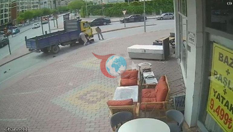 Велосипед мінген жүк көлігі қағып кеткен 3 бала көліктің астында қалып қойды. Сұмдық сәттері камерада