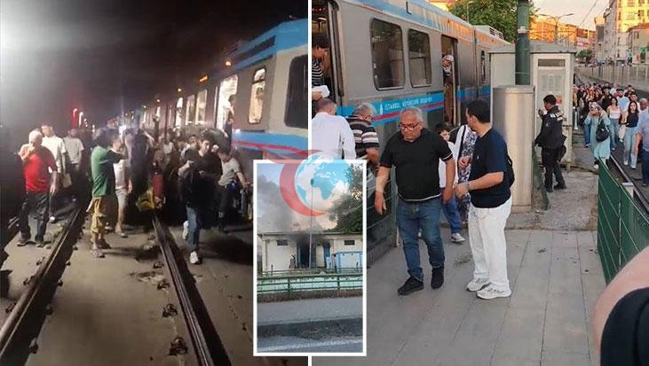 İstanbul'da Tramvay Hattında Yangın: Yolcular Tahliye Edildi