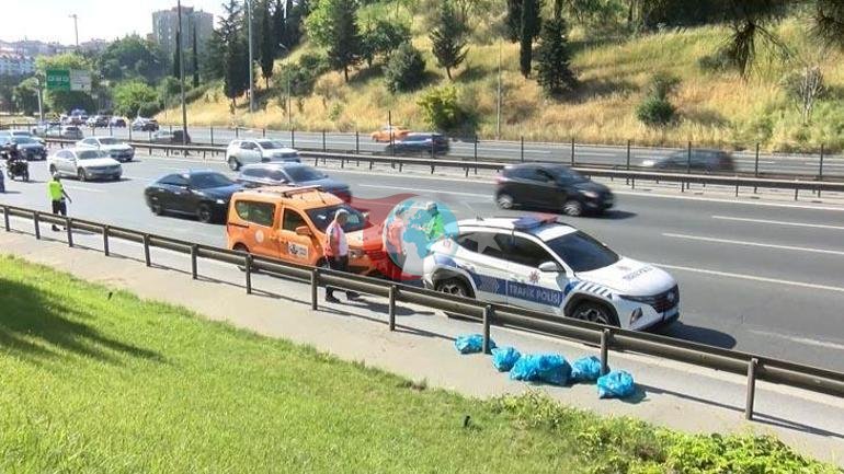 Təxminən TEM-də avtomobil aşdı. Trafikdə sıxlıq yaranıb