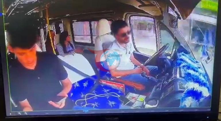 mikroavtobus sürücüsü sükan arxasında yuxuya getdi Avtomobilin kamerasında qəza: 7 yaralı