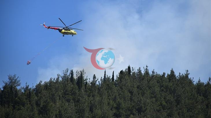 Manisa'da Orman Yangınına Müdahale Sürüyor