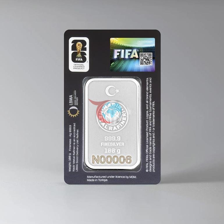 2026 FIFA Dünya Kupasına özel altın ve gümüş külçeler üretildi