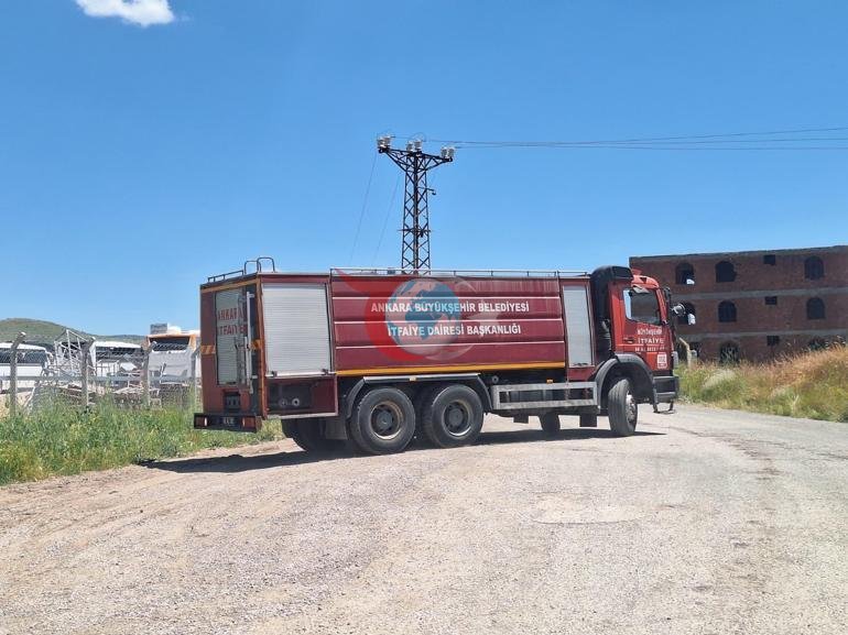 Ankarada qorxulu anlar Fabrikdən yüksələn tüstü göyü bürüdü