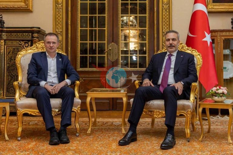 Dışişleri Bakanı Fidan, Putinin danışmanları Medinskiy ve Levitini kabul etti