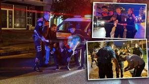 O, qızını narahat edən gəncin qulağını kəsib, boğazına bıçaq dayadı. Polis mayorunun müdaxiləsinin qarşısını aldı.