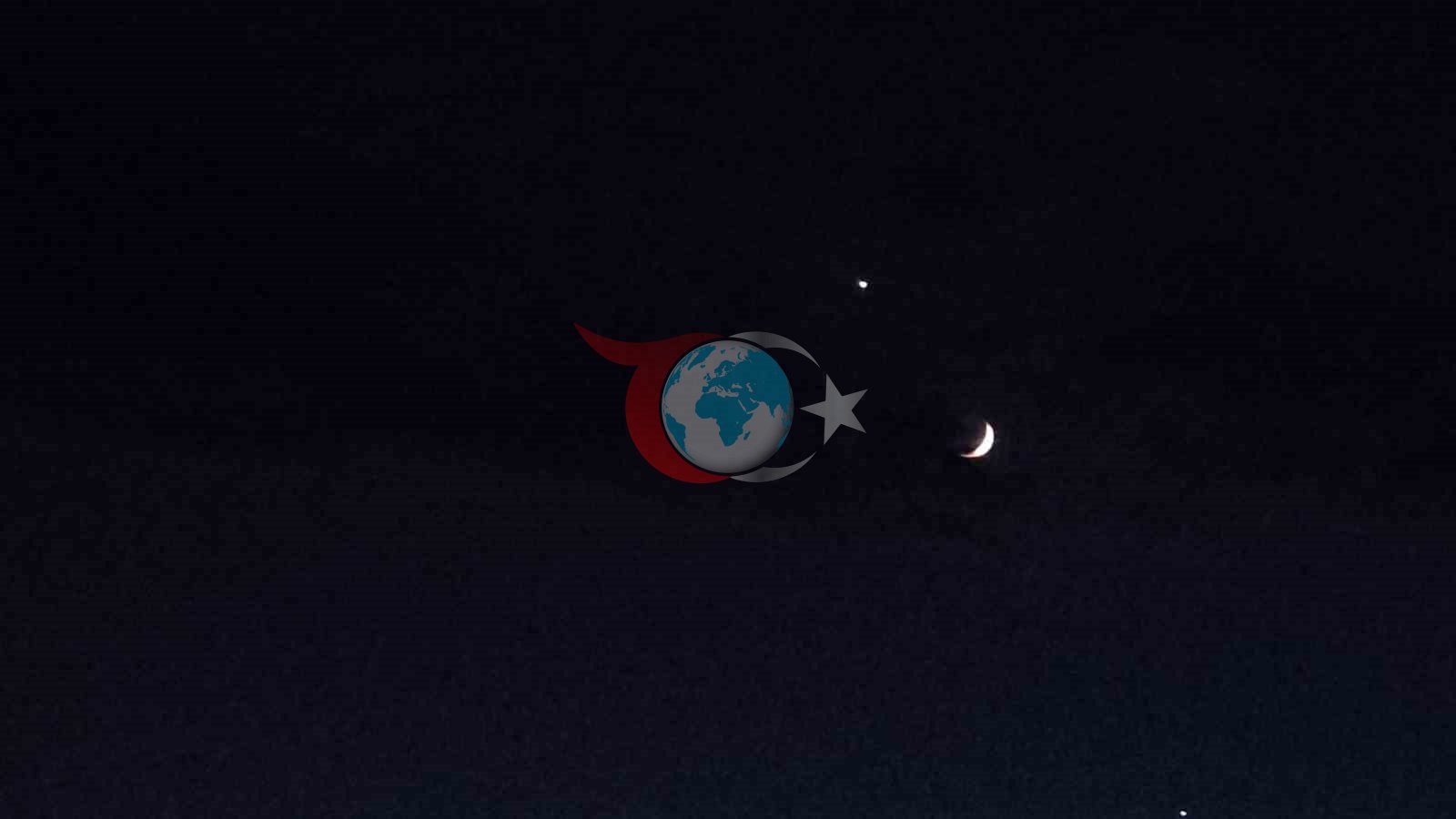 Adilcevaz'da Ay ve Yıldızın Büyüleyici Buluşması