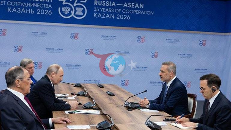 Dฤฑลiลleri Bakanฤฑ Hakan Fidan, Rusya Devlet Baลkanฤฑ Putin ile gรถrรผลtรผ