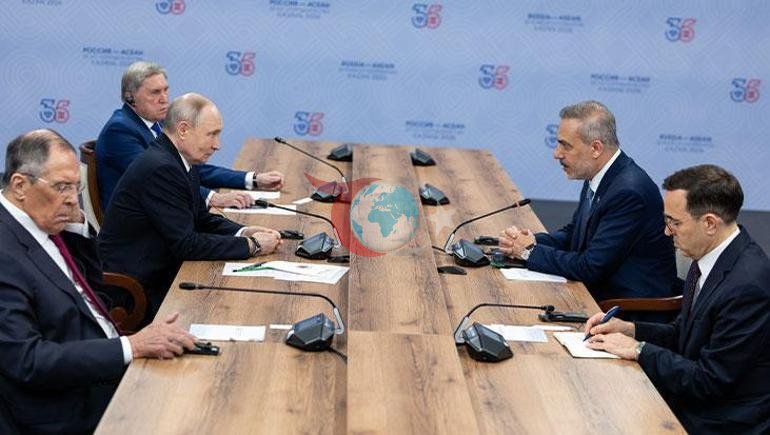 Dฤฑลiลleri Bakanฤฑ Hakan Fidan, Rusya Devlet Baลkanฤฑ Putin ile gรถrรผลtรผ