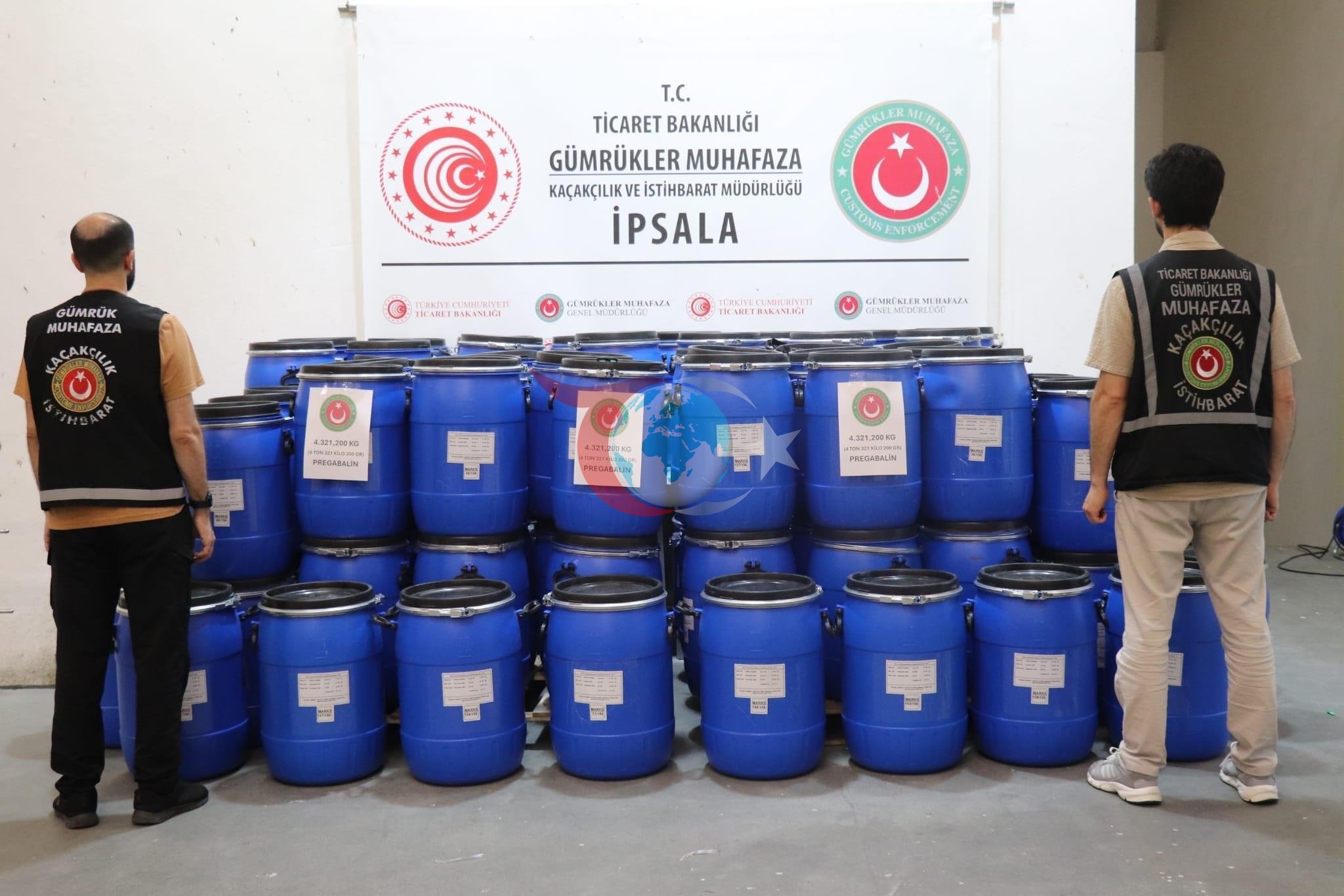 İpsala gümrükhanasynda äpet operasiýa: 3 milliard dollarlyk neşe serişdesi tutuldy