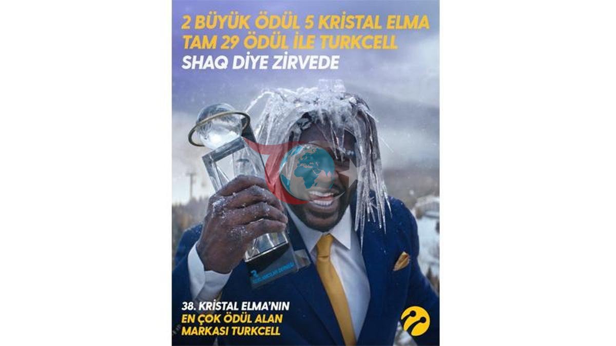 Turkcell'in 'Shaq diye 5G' Reklamı Kristal Elma'da 29 Ödül Kazandı