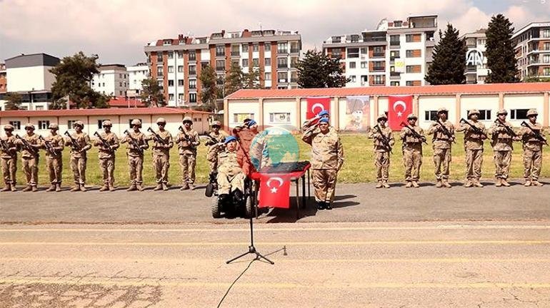 Tüm süreç gizli tutuldu: Komando Tugayında yemin etti Bir babanın gurur günü