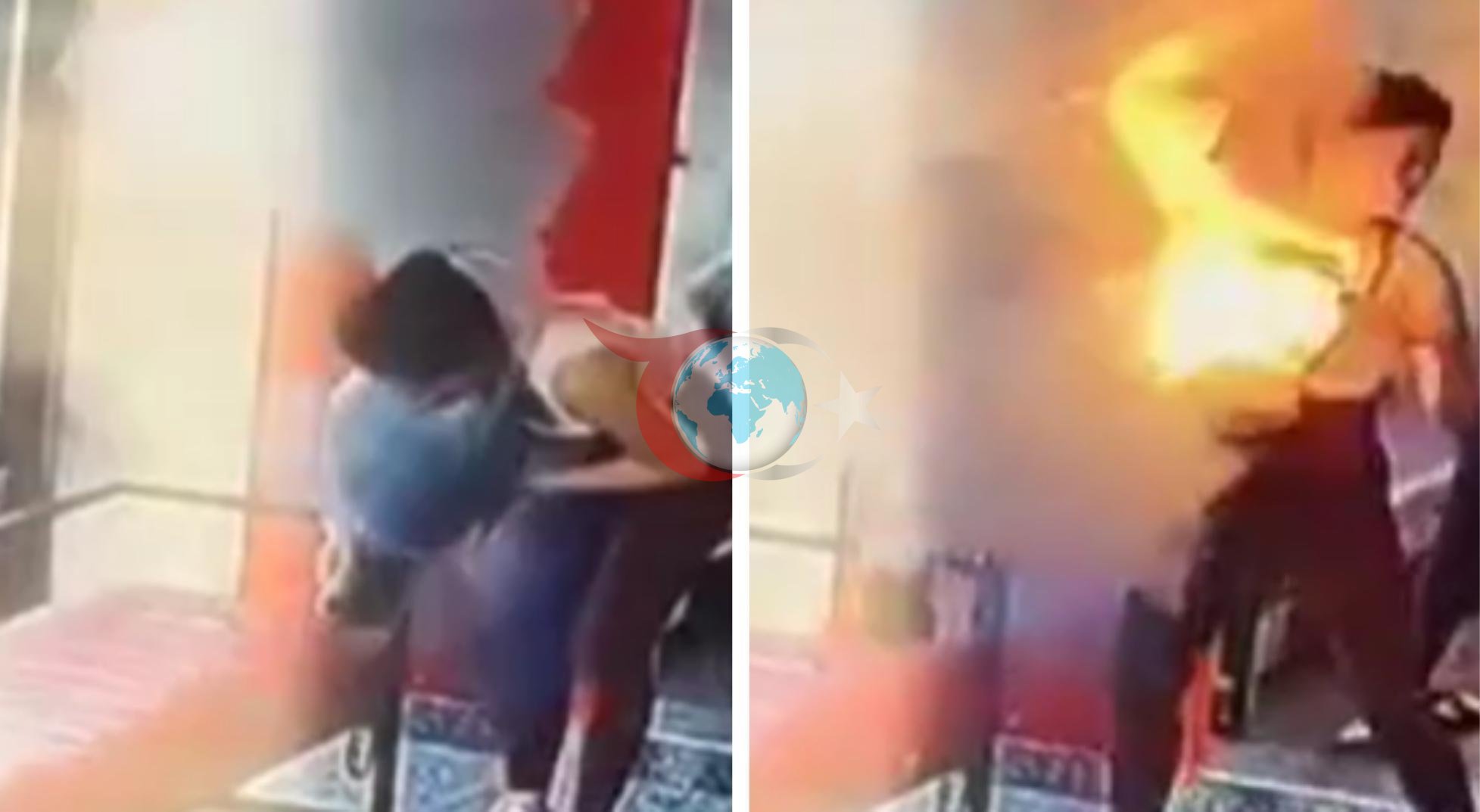 Kazakistan'da Taşınabilir Şarj Cihazı Patladı: Kadın Alevler İçinde Kaldı