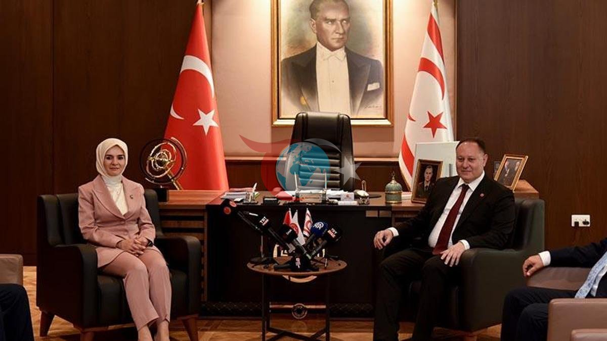 KKTC Meclis Başkanı Öztürkler, Bakan Göktaş'ı Kabul Etti