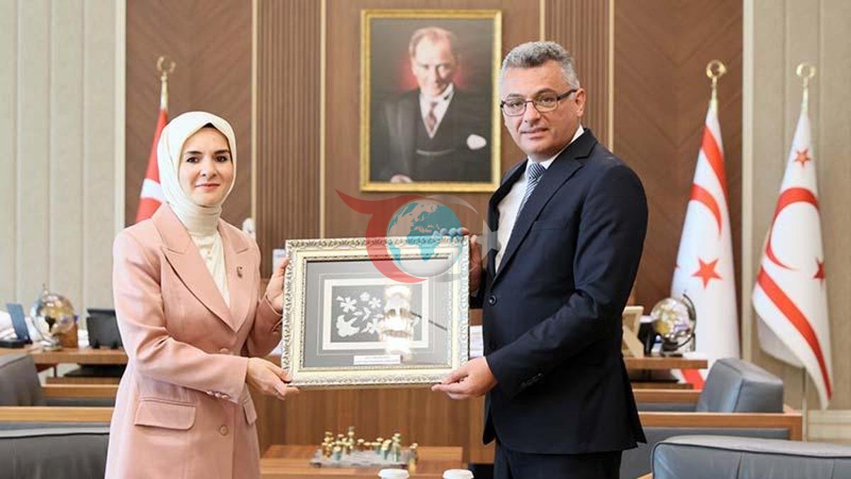 KKTC Prezidenti Erhürman nazir Göktaş'ı qəbul etdi