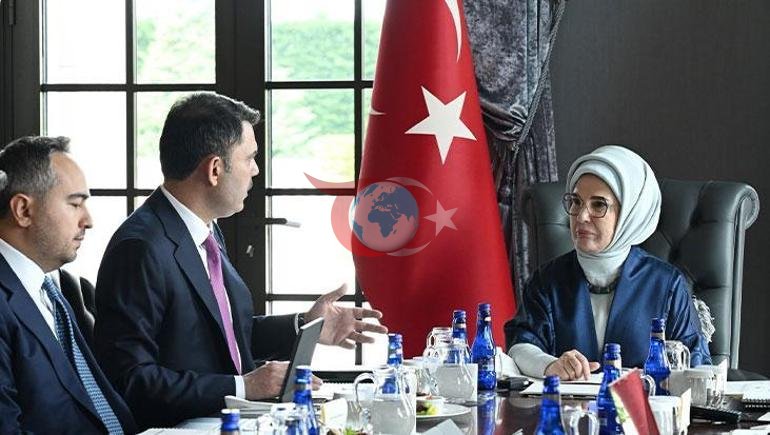 Emine Erdoğan, Çevre, Şehircilik ve İklim Değişikliği Bakanı Kurum ile görüştü