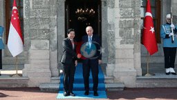 Prezident Erdog'an Singapur Bosh vaziri Vongni qabul qildi