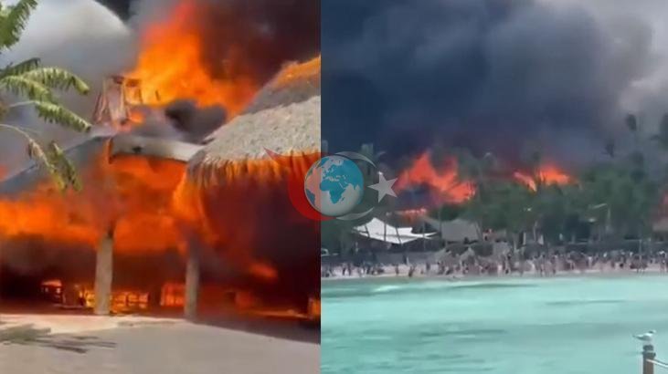 Dominik'te Büyük Yangın: 1700 Turist Tahliye Edildi