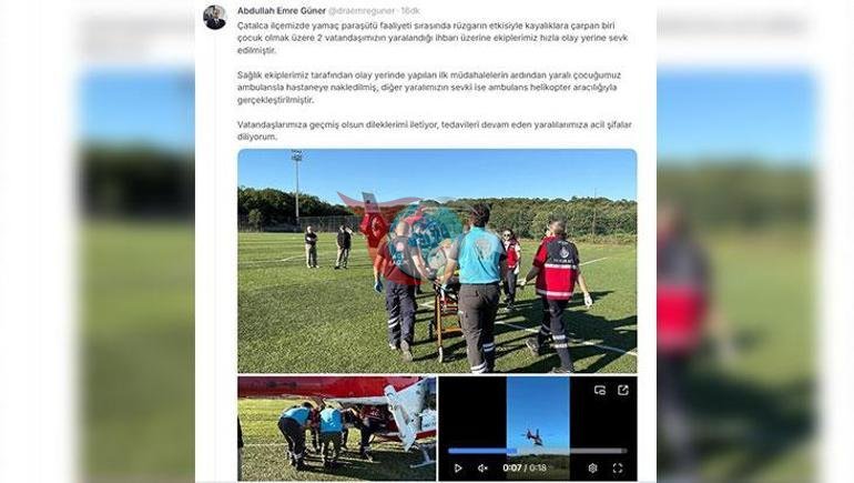 Osmonda dahshat lahzalari Paraplanlar qoyalarga qulab tushdi: 1 bola, 2 nafar yarador