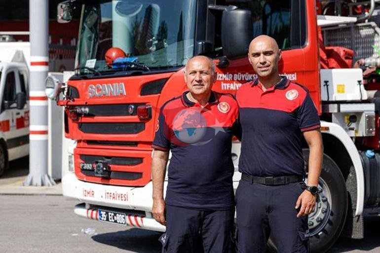 Alevlerin içinde bir baba-oğul hikayesi Aynı üniformayla yıllardır omuz omuza görev yapıyorlar