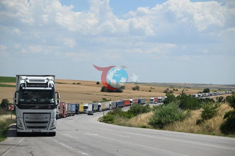 Hamzabeyli chegara darvozasida 23 kilometrlik yuk mashinasi navbati