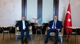 Daşary işler ministri Hakan Fidan ABŞ-nyň Prezidentiniň ýokary derejeli geňeşçisi Arap ini = 