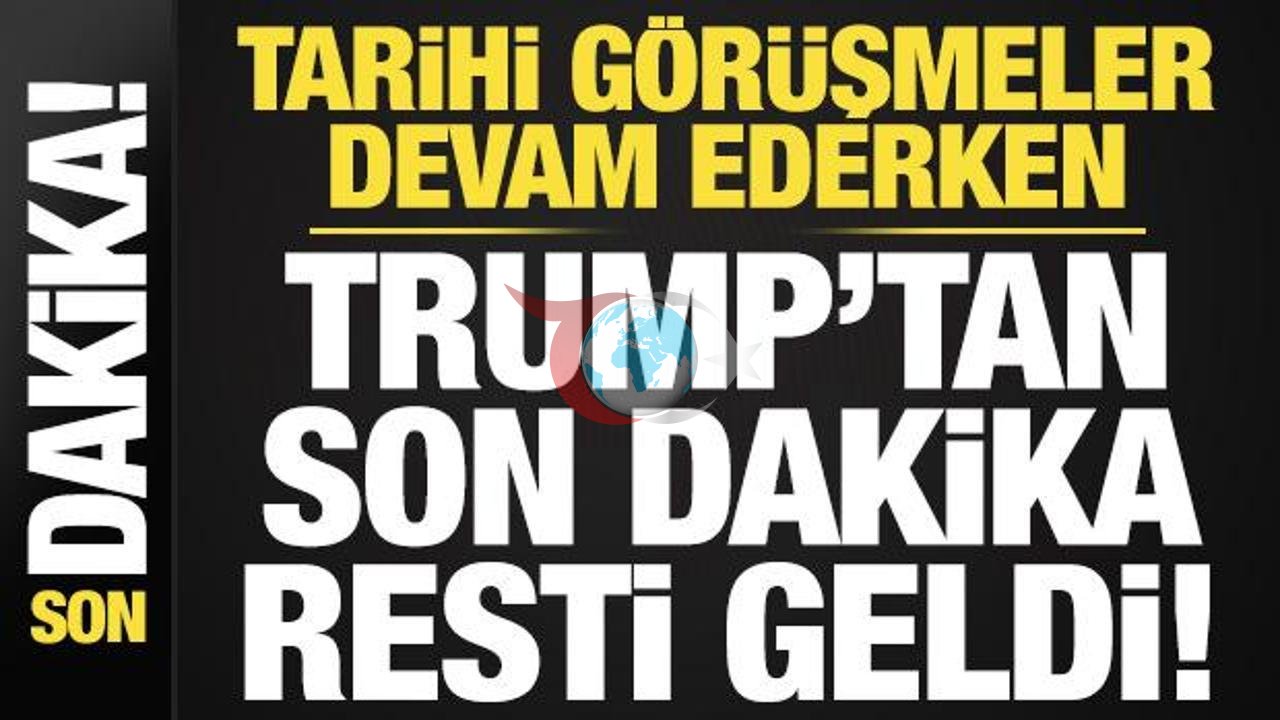 Trump'tan İran'a Hürmüz Boğazı Ültimatomu