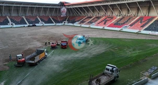 Arca Çorum FK şəhər stadionunu Super Liqaya hazırlayır