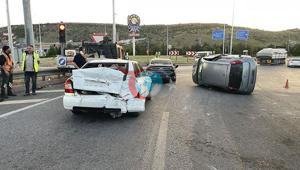 Kayseridə zəncirvari qəza, 4 avtomobil toqquşub, 4 nəfər yaralanıb