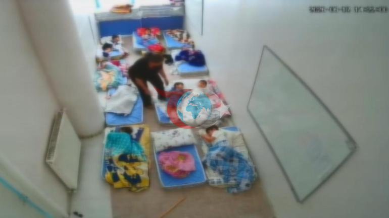 Bayrampaşada anaokulunda şiddet Çocuklara çubukla şiddet kamerada