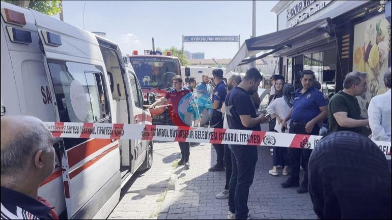 Eyüpsultanda pastanede panik dolu anlar İşçiler birer birer bayıldı