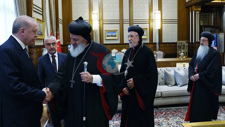 Cumhurbaşkanı Erdoğan, Süryani Ortodoks Kilisesi Patriğini kabul etti
