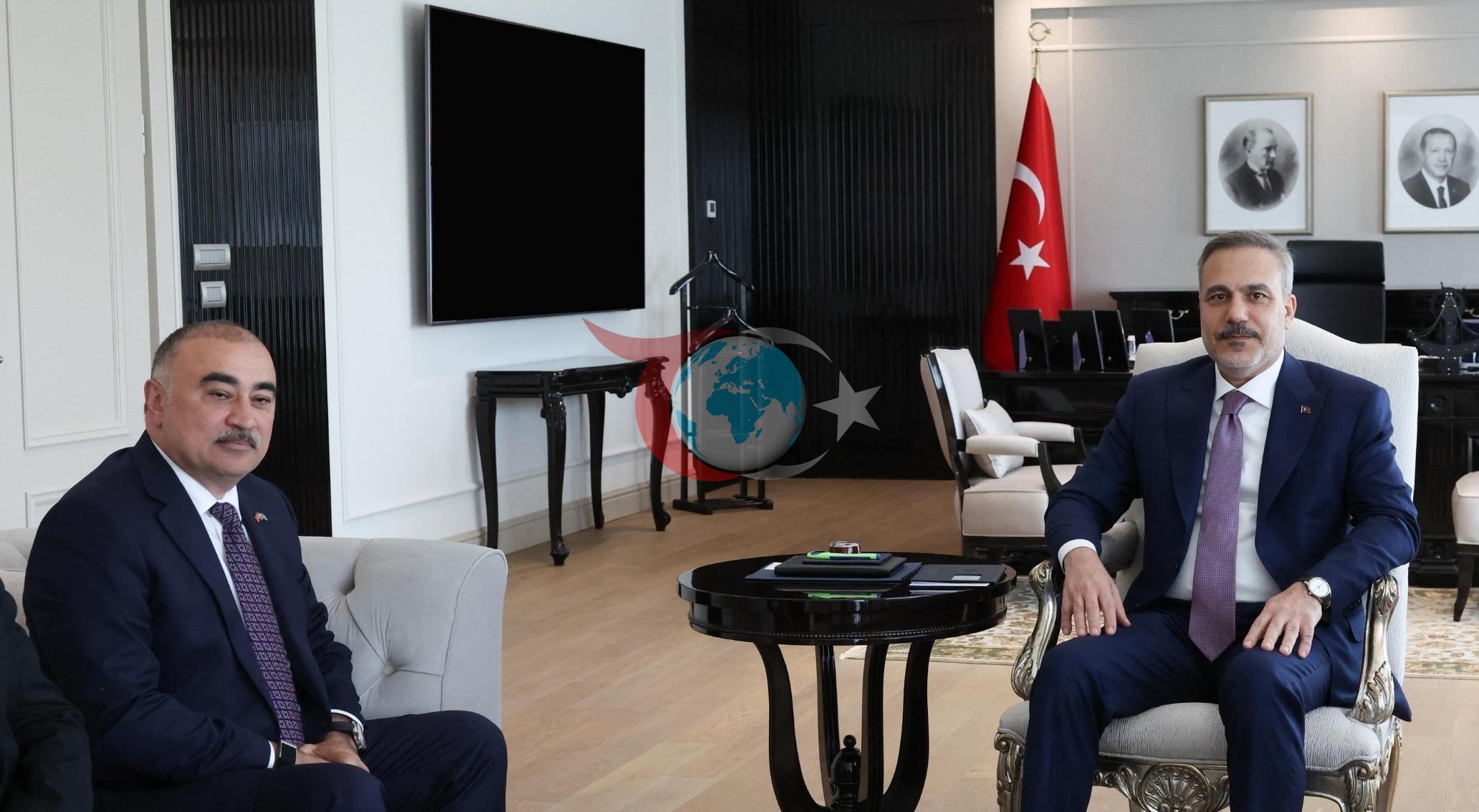 Bakan Fidan, Azerbaycan Büyükelçisi Memmedov'u Ankara'da Ağırladı