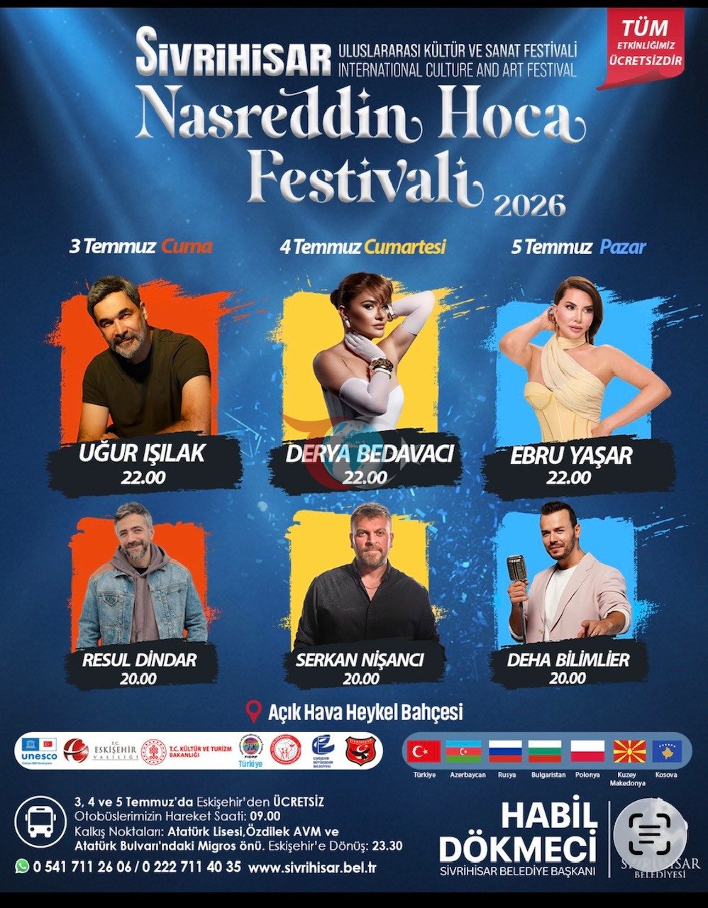Beynəlxalq Nəsrəddin Hoca Mədəniyyət və İncəsənət Festivalında Ulduzlar Paradı