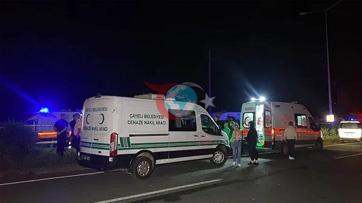 Rize'de Feci Zincirleme Kaza: 3 Ölü, 4 Yaralı